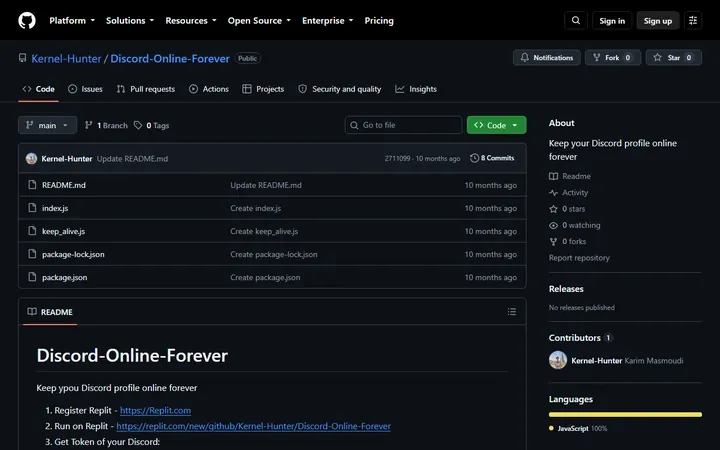 Discord Online Forever